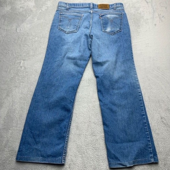Vintage Levi's Orange Tab Action Straight Leg Jeans Mens 36x29 Blue Denim Cotton - Picture 8 of 10